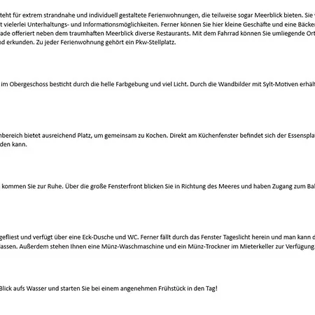 Daire Schloss Am - Duenenstr 27, App 23 *